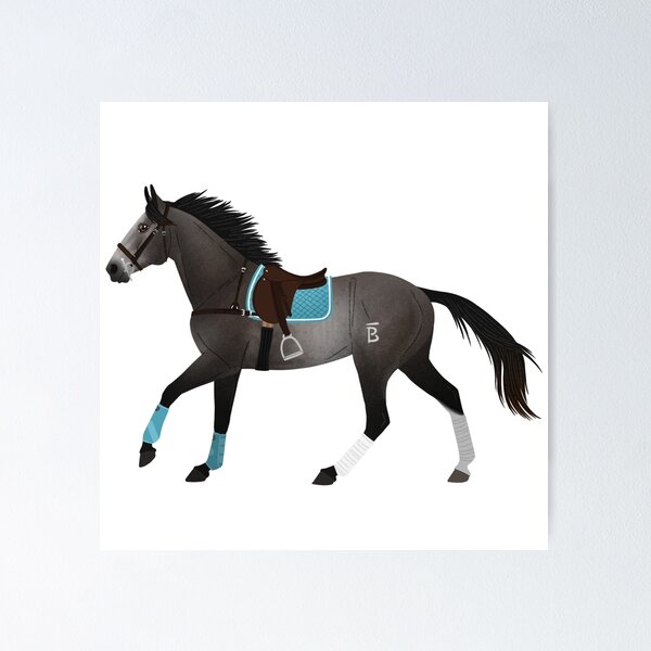 Item preview, Dapple Grey Polo Horse - Equine Rampaige designed and sold by equinerampaige.