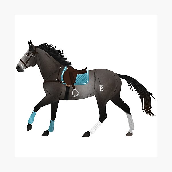 Item preview, Dapple Grey Polo Horse - Equine Rampaige designed and sold by equinerampaige.