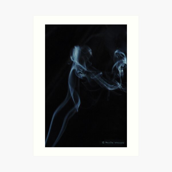 Mother and child -- smoke photography Art Print