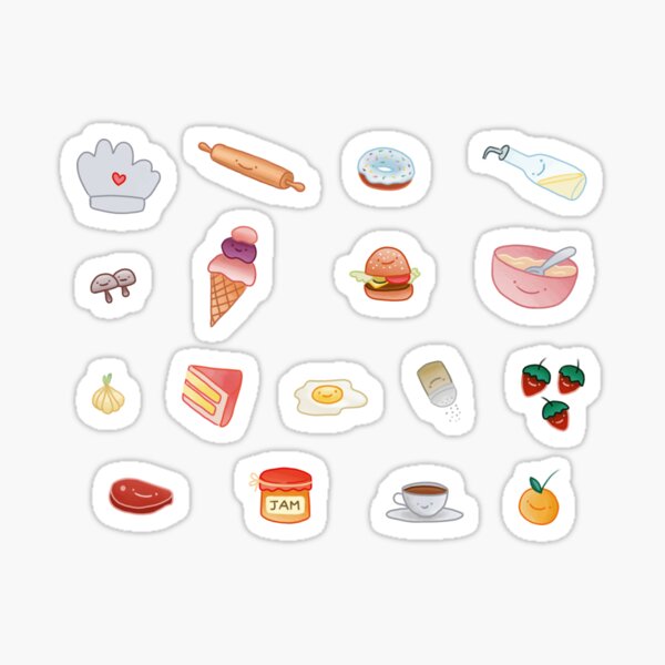Foodie face Sticker