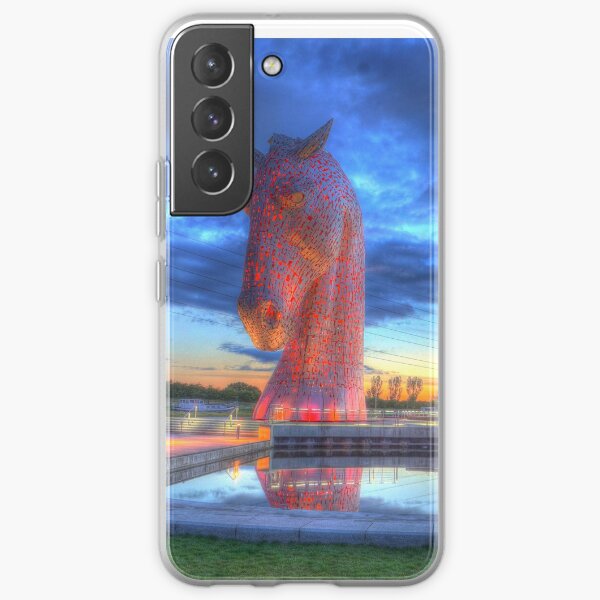 the Kelpies at night , the Helix , Falkirk Samsung Galaxy Soft Case