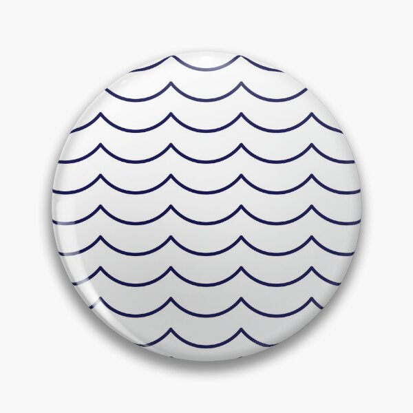 Item preview, Navy waves pattern designed and sold by elfina.
