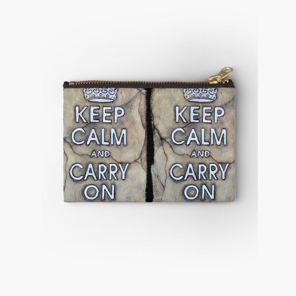 Item preview, Keep Calm and Carry On / British Quote / Queens Quote / Stone / Crown designed and sold by artenvironments.