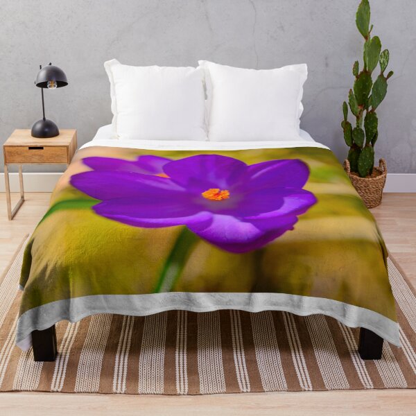 Item preview, Blooming purple crocus flower designed and sold by yarvin13.
