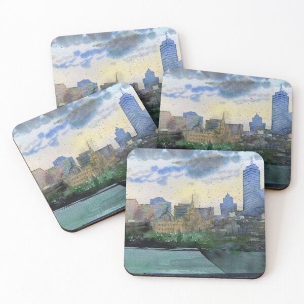 Item preview, Melbourne - Southbank Skyline designed and sold by darrenyeoart.