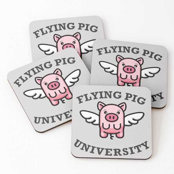 Item preview, Pigs fly University designed and sold by Wonderful world of whimsical Art of yesteryear and today .