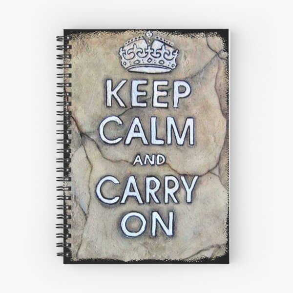 Item preview, Keep Calm and Carry On / British Quote / Queens Quote / Stone / Crown designed and sold by artenvironments.