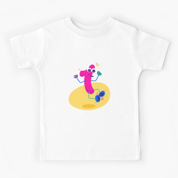 "Colourful Number 1 (One) character" Kids T-Shirt by StudioMonokrom