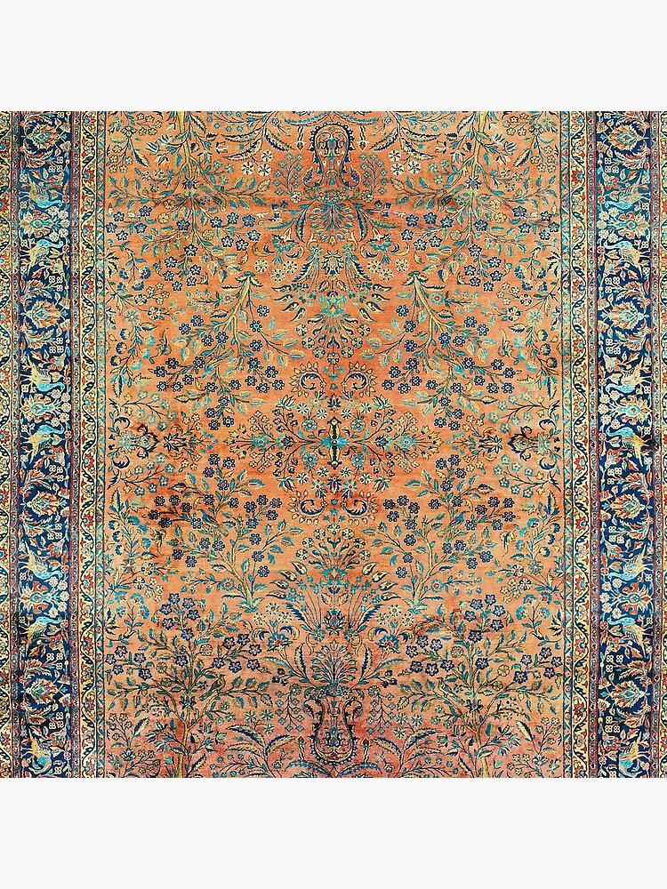 Manchester Kashan Floral Persian Carpet Print by bragova
