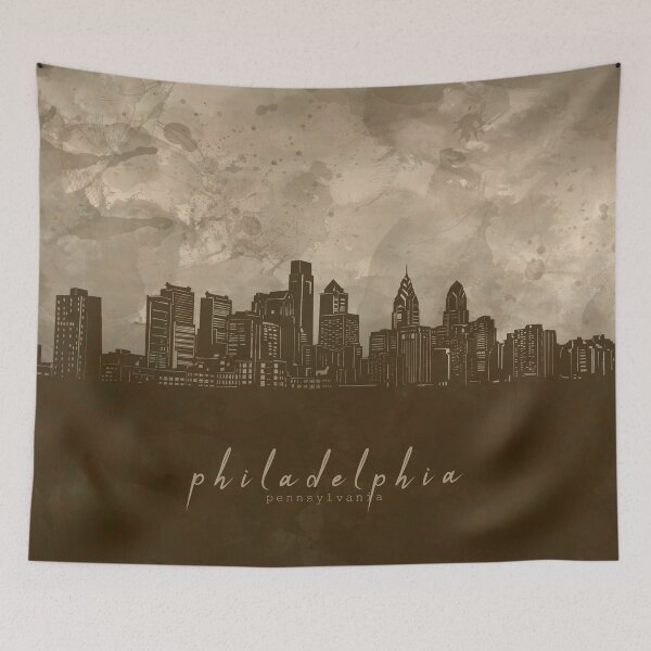 Item preview, philadelphia skyline designed and sold by BekimART2.