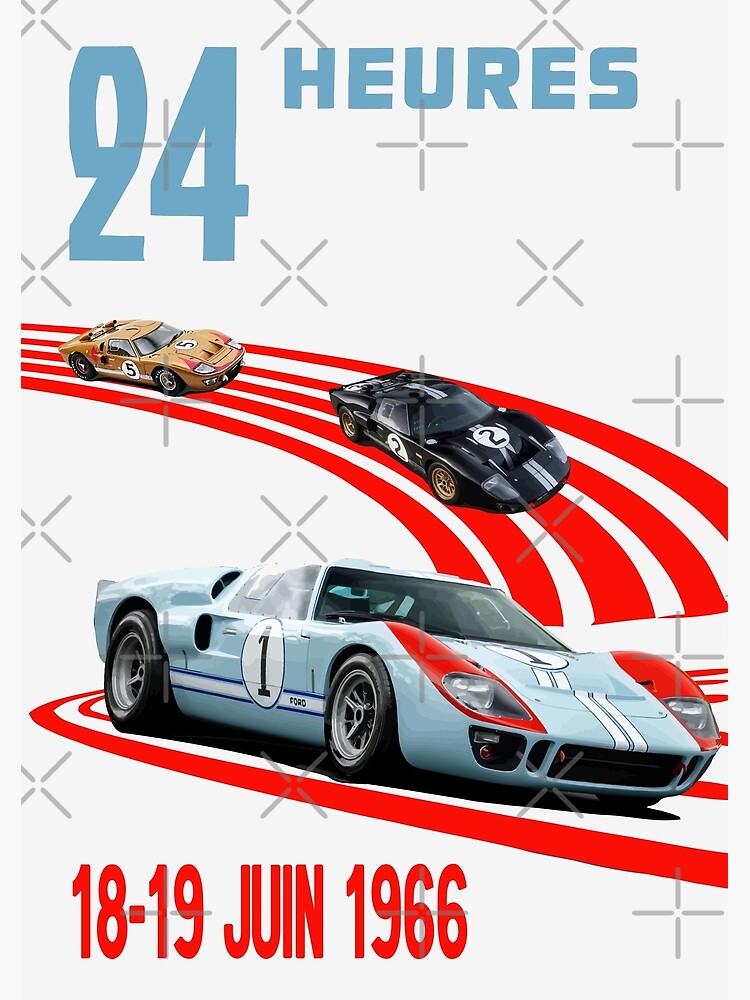 24 Hours 1966 - Ford GT40 Mk2 - 1st 2nd 3rd - 