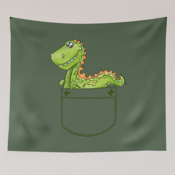 Item preview, Dinosaur Dino T-Rex in the pocket designed and sold by JeniLoArt.