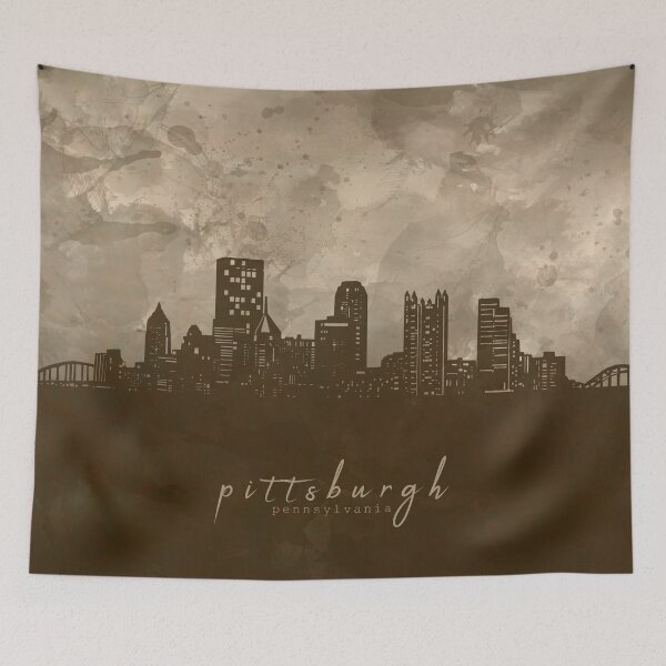 Item preview, pittsburgh skyline designed and sold by BekimART2.