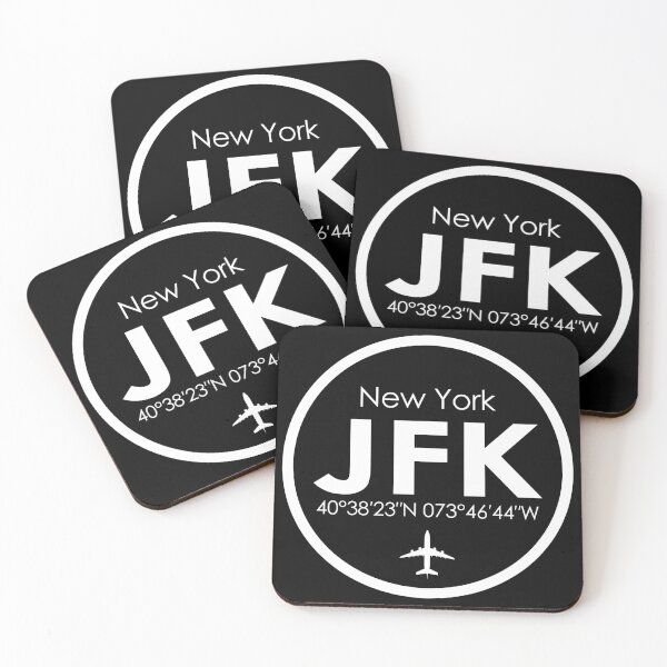 Artikelvorschau, JFK, New York John F. Kennedy Internationaler Flughafen entworfen und verkauft von Fly Buy Wear.