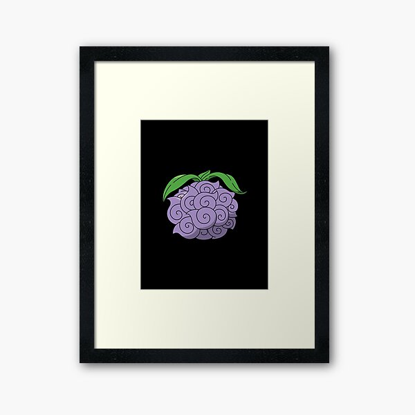 Yami Yami No Mi Devil Fruit Blackbeard | Mounted Print