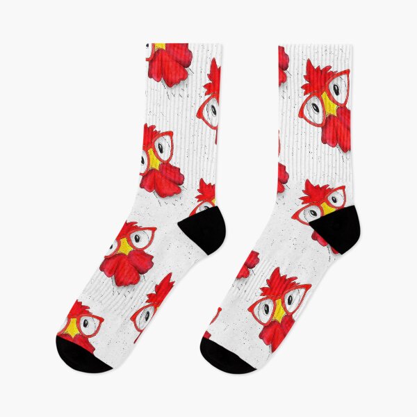 Item preview, Hen in glasses designed and sold by WiMGcreative.