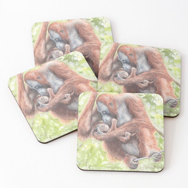 Item preview, Orangutan Watercolour Painting designed and sold by Elsie Starkey.