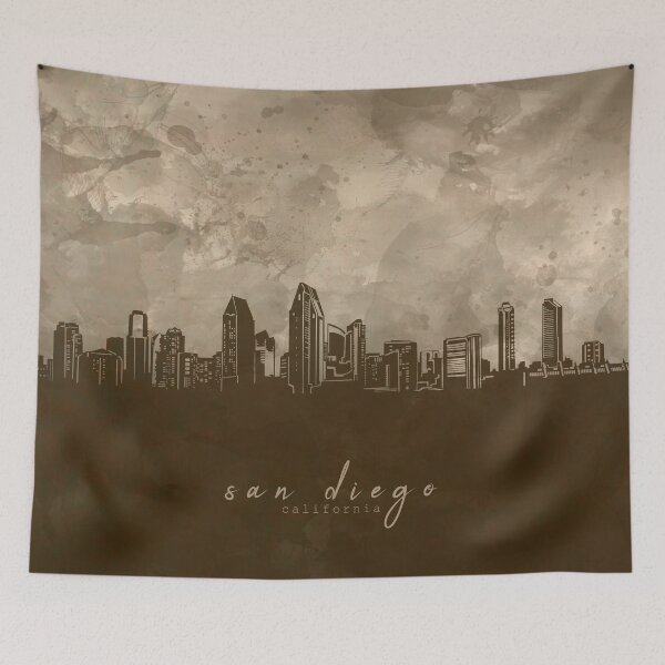 Item preview, san diego skyline designed and sold by BekimART2.