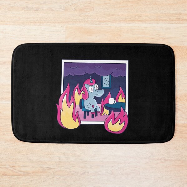 Item preview, UNICORN IN FLAMES CARTOON T-SHIRT TEE TOP GIFT T-Shirt designed and sold by Timcito.