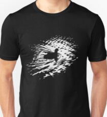 Coot, silhouette as swimming on a pond Unisex T-Shirt