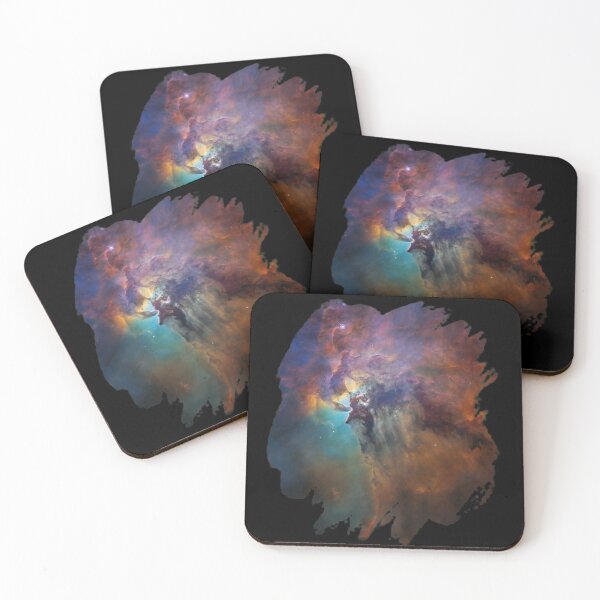 Item preview, Beautiful Coloful Deep Space Rainbow Color Image of Lagoon Nebula designed and sold by TNDesignStudio.