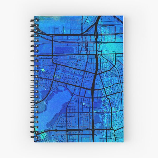 Item preview, Blue Amsterdam Street map art watercolor designed and sold by IvonDesign.