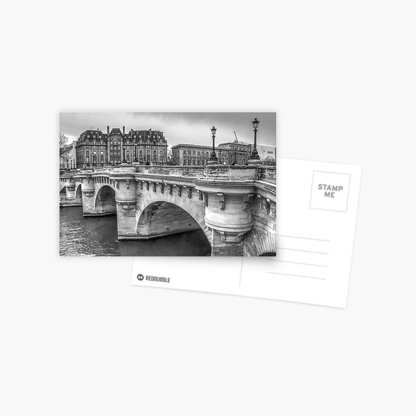 Pont Neuf in Black & White Postcard