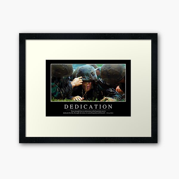 Item preview, STK107086M-Dedication: Inspirational Quote and Motivational Poster designed and sold by StocktrekImages.