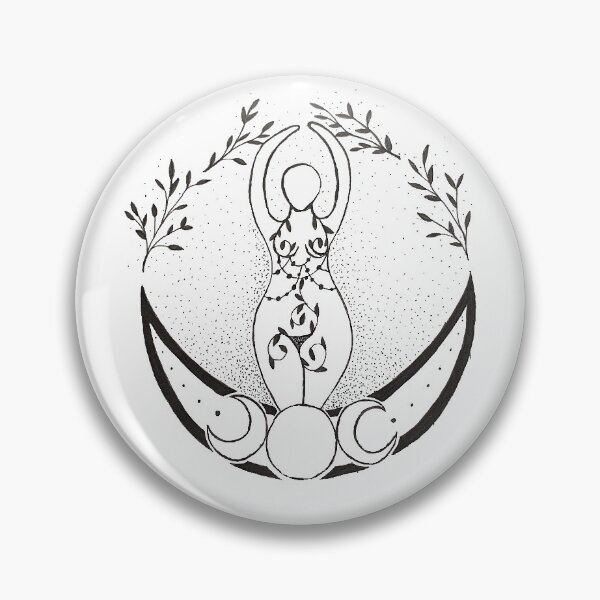 Item preview, Inked Triple Moon Goddess designed and sold by TyesaHughes.