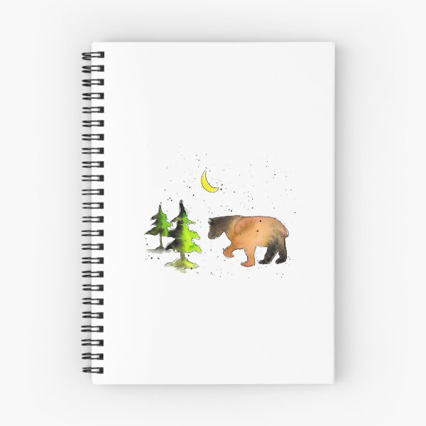 Aperçu de l'œuvre Ours des bois et lune créée et vendue par WiMGcreative.