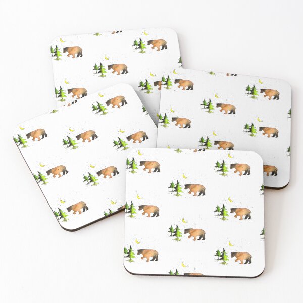 Aperçu de l'œuvre Ours des bois et lune créée et vendue par WiMGcreative.