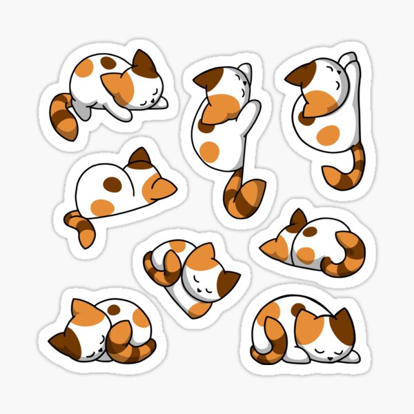 Sticker Set Katzen - Glückskatzen Sticker