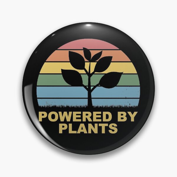 Item preview, Retro Vintage powered by plants designed and sold by thehafdesigner.
