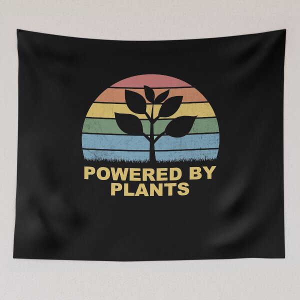 Item preview, Retro Vintage powered by plants designed and sold by thehafdesigner.