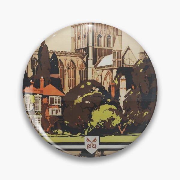 Item preview, Gloucester Cathedral vintage travel poster designed and sold by stickart-marek.
