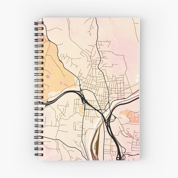 Item preview, Cincinnati Street map art watercolor designed and sold by IvonDesign.