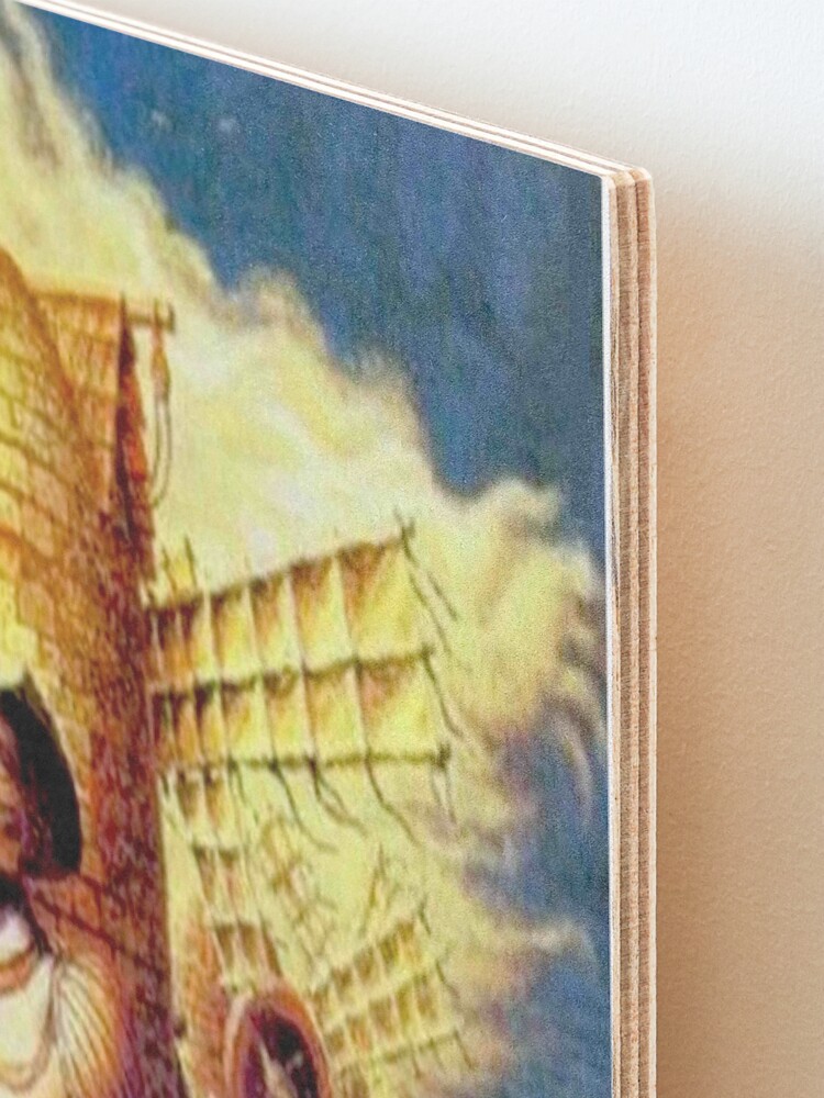 Alternate view of DON QUIXOTE : Vintage Abstract Tilting at Windmills Print Mounted Print