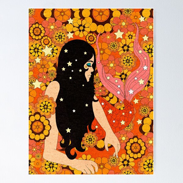 Item preview, COSMIC MERMAID designed and sold by goldendazeart.