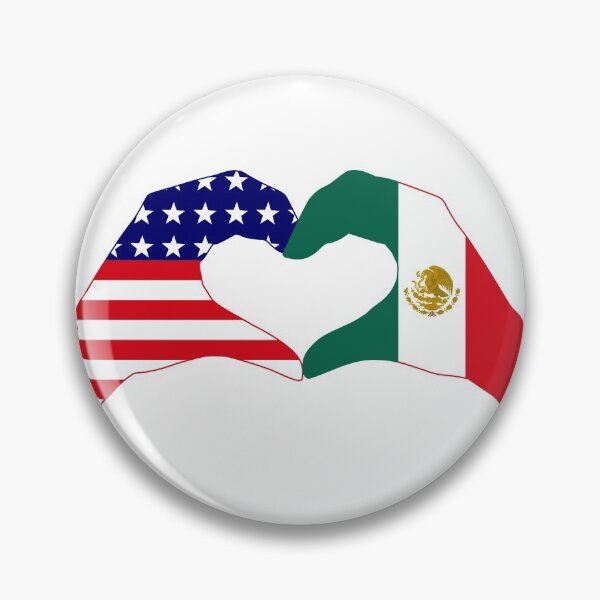 Item preview, We Heart USA & Mexico Patriot Flag Series designed and sold by Carbon-Fibre Media.