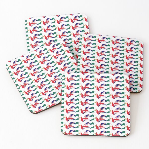 Item preview, We Heart UK & Mexico Patriot Flag Series designed and sold by Carbon-Fibre Media.