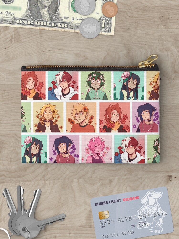 Thumbnail 3 of 4, Zipper Pouch, Flowers designed and sold by ikimaru.