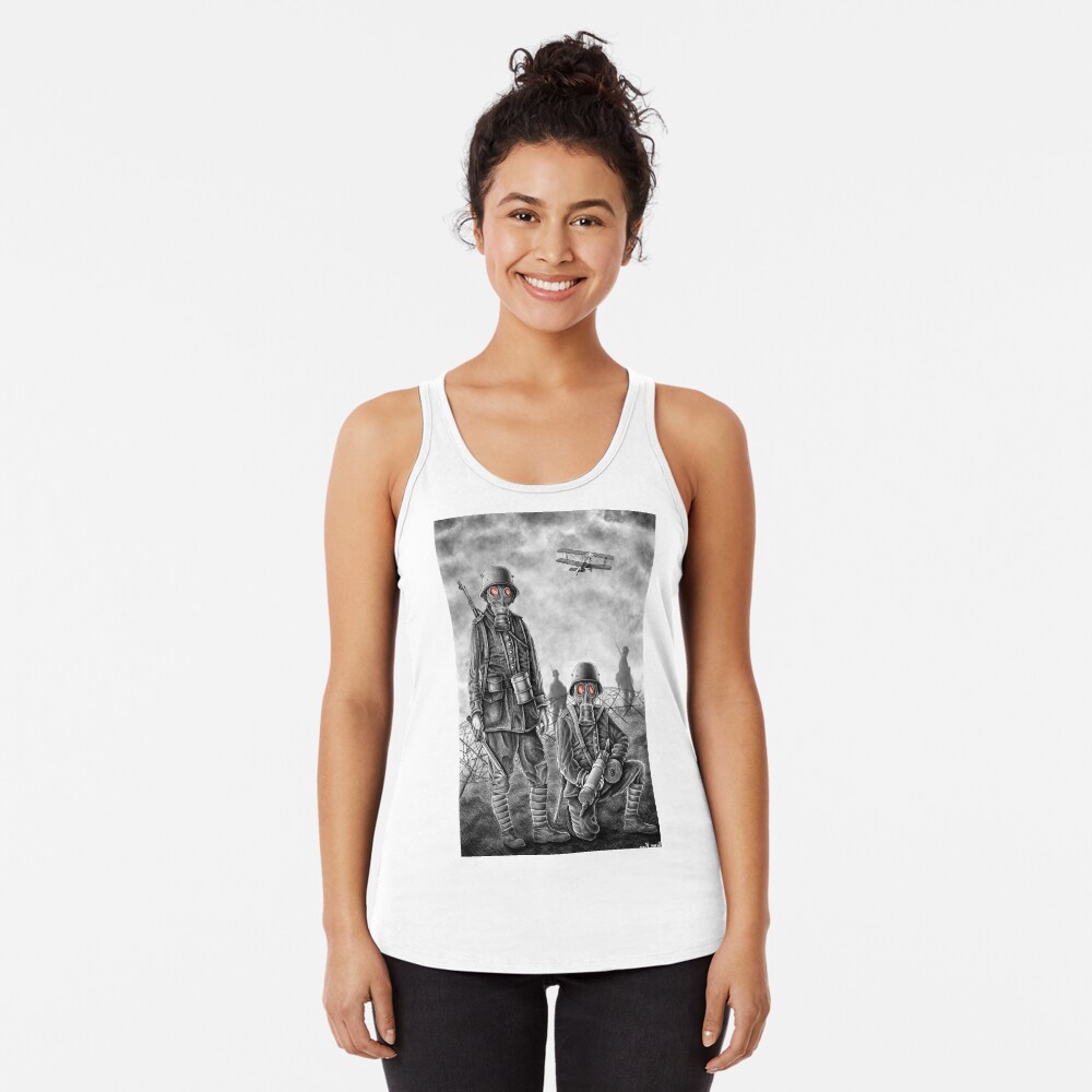 Vista previa del artículo con la obra «Camiseta con espalda nadadora», diseñado y vendido por deniskom.