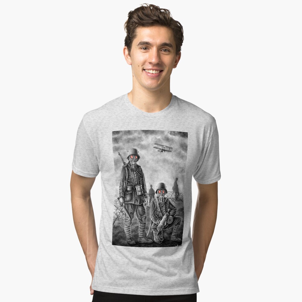 Vista previa del artículo con la obra «Camiseta de tejido mixto», diseñado y vendido por deniskom.