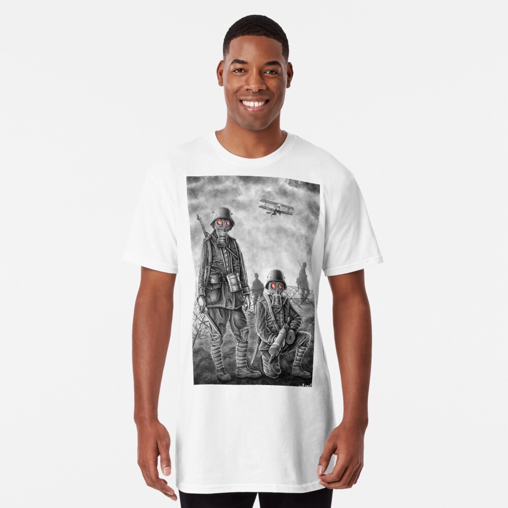 Vista previa del artículo con la obra «Camiseta larga», diseñado y vendido por deniskom.