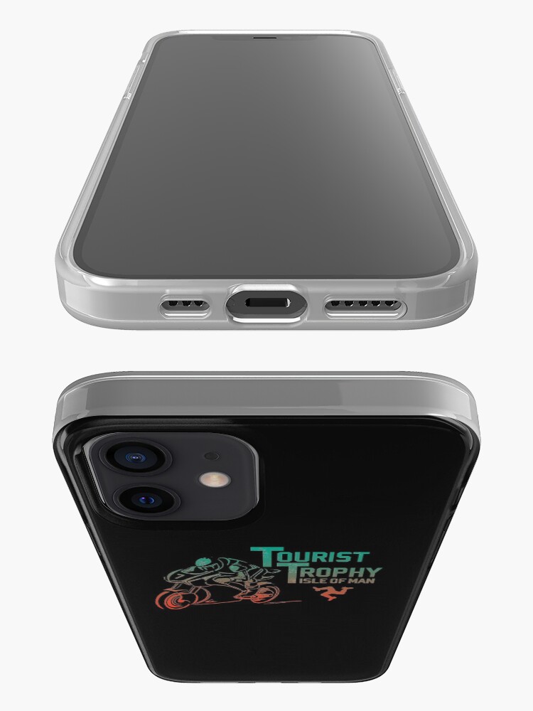 Alternate view of Isle Of Man TT Races Tourist Trophy Races Classic Vintage Neon Manx Isle Of Man iPhone Case & Cover