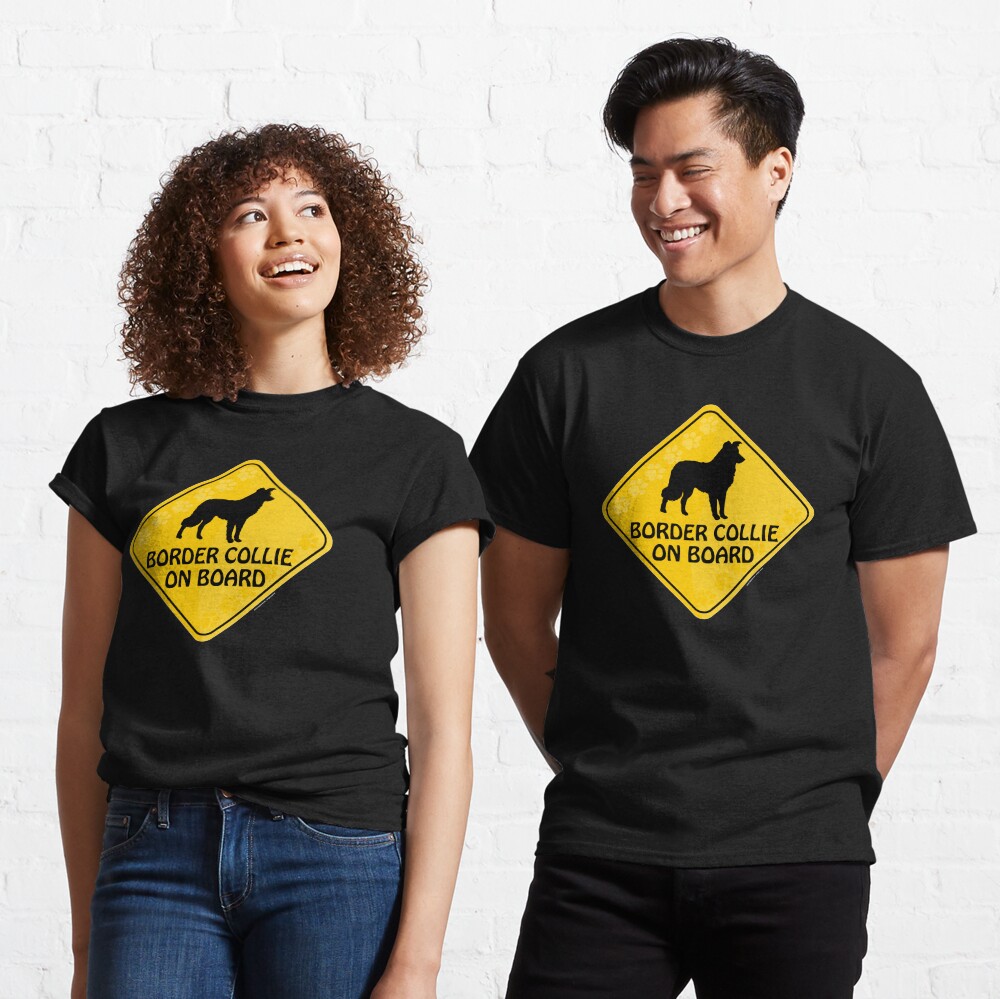 Border Collie On Board Classic T-Shirt