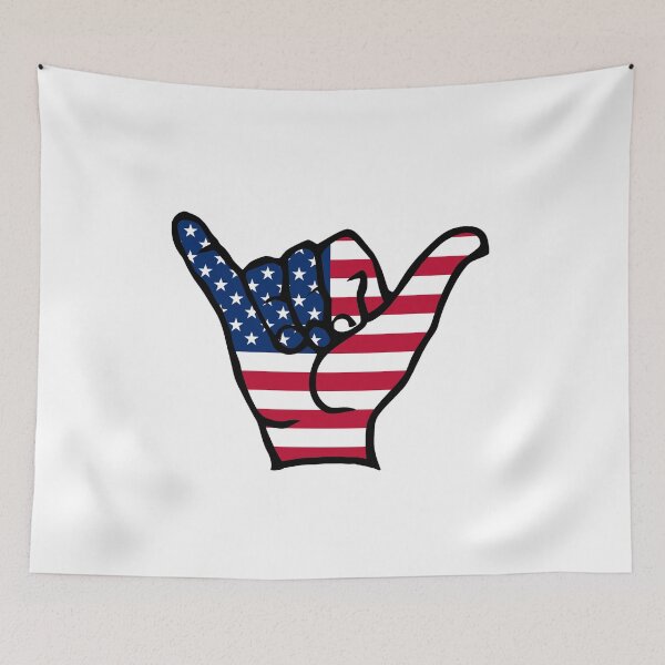 Item preview, Shaka America Flag Pattern designed and sold by MagicBoutique.
