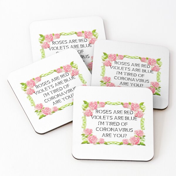 Item preview, roses are red, corona virus, funny saying  designed and sold by Souperjumble.