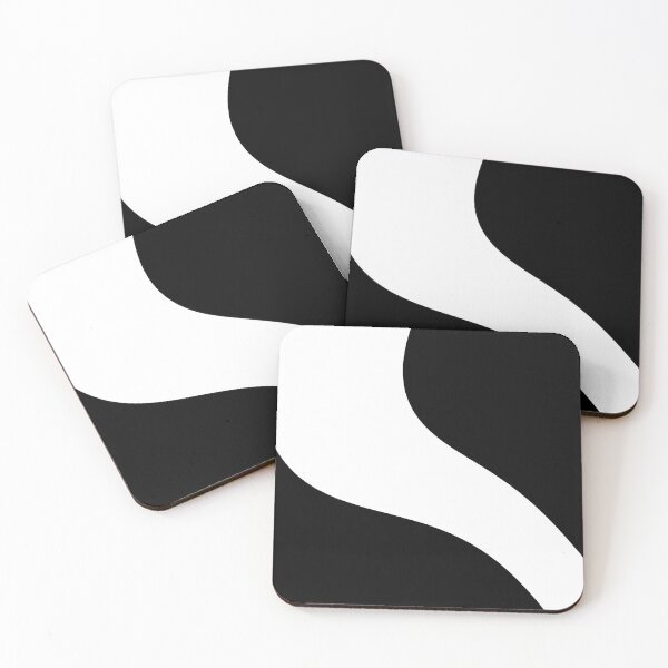 Item preview, Simple Waves - White on Black designed and sold by LAEC-Shop.