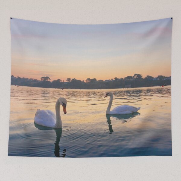 Item preview, Restronguet Swans at Sunrise designed and sold by Terri Waters Photography & Design.